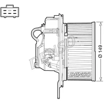 Pulseur d'air habitacle DENSO DEA32005