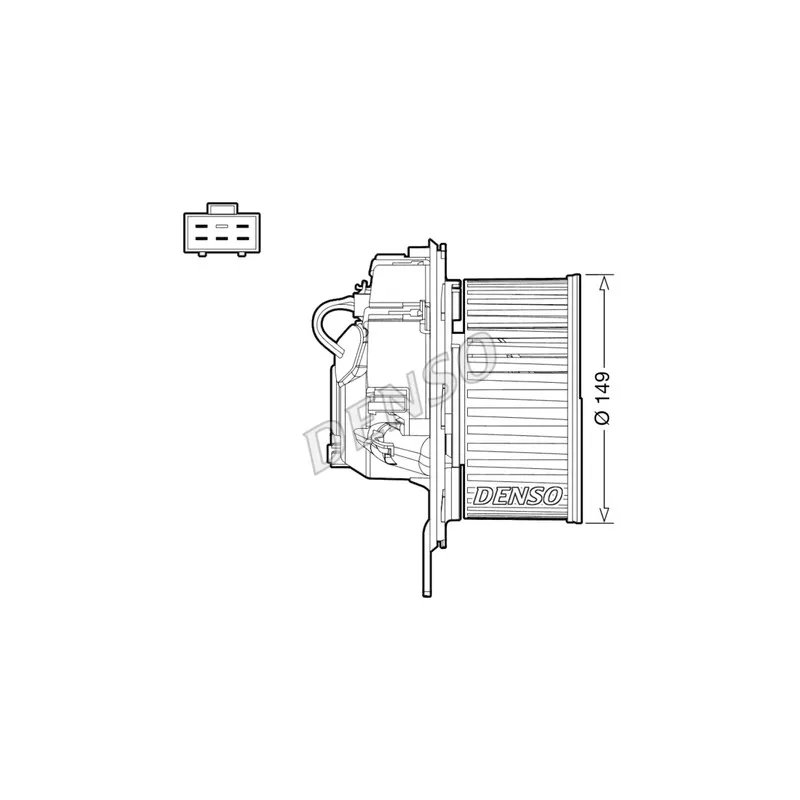 Pulseur d'air habitacle DENSO DEA32005