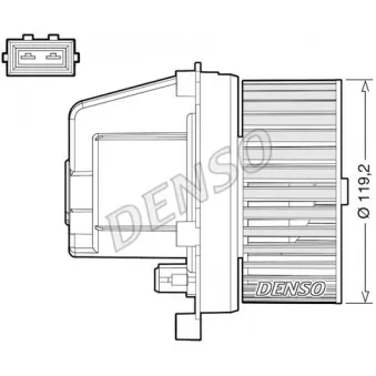 Pulseur d'air habitacle DENSO DEA33003