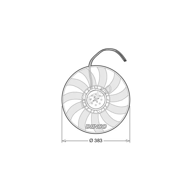 Ventilateur, refroidissement du moteur DENSO DER02007
