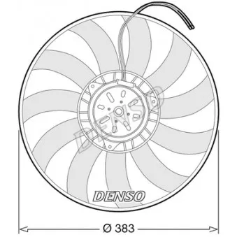 Ventilateur, refroidissement du moteur DENSO DER02009