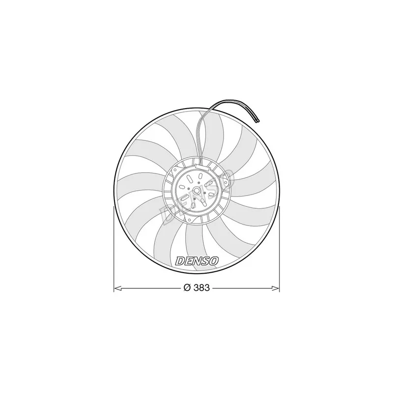 Ventilateur, refroidissement du moteur DENSO DER02009