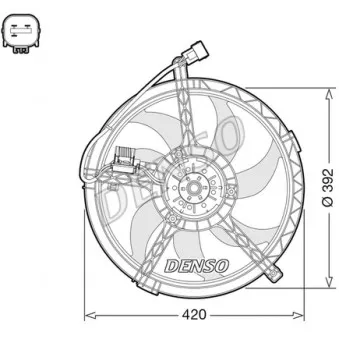 Ventilateur, refroidissement du moteur DENSO DER05009