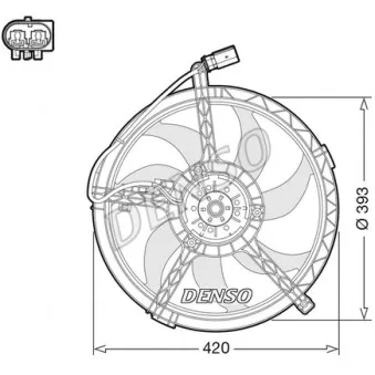 Ventilateur, refroidissement du moteur DENSO DER05010