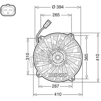 Ventilateur, refroidissement du moteur DENSO DER07012