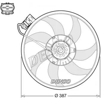 Ventilateur, refroidissement du moteur DENSO DER20017