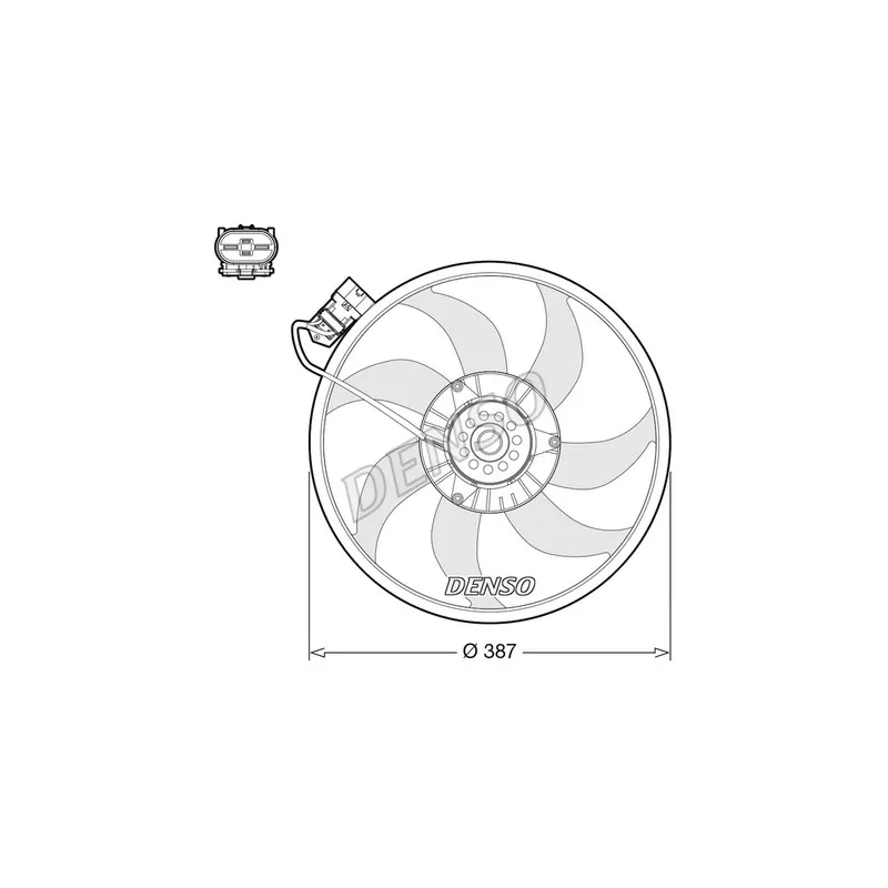 Ventilateur, refroidissement du moteur DENSO DER20017