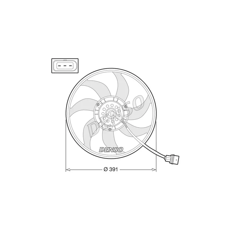 Ventilateur, refroidissement du moteur DENSO DER32014