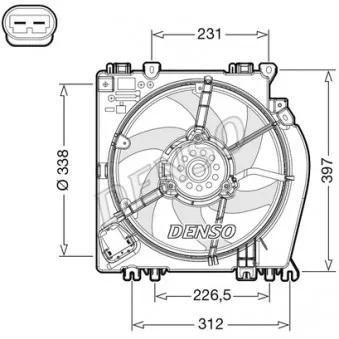 Ventilateur, refroidissement du moteur DENSO DER46002