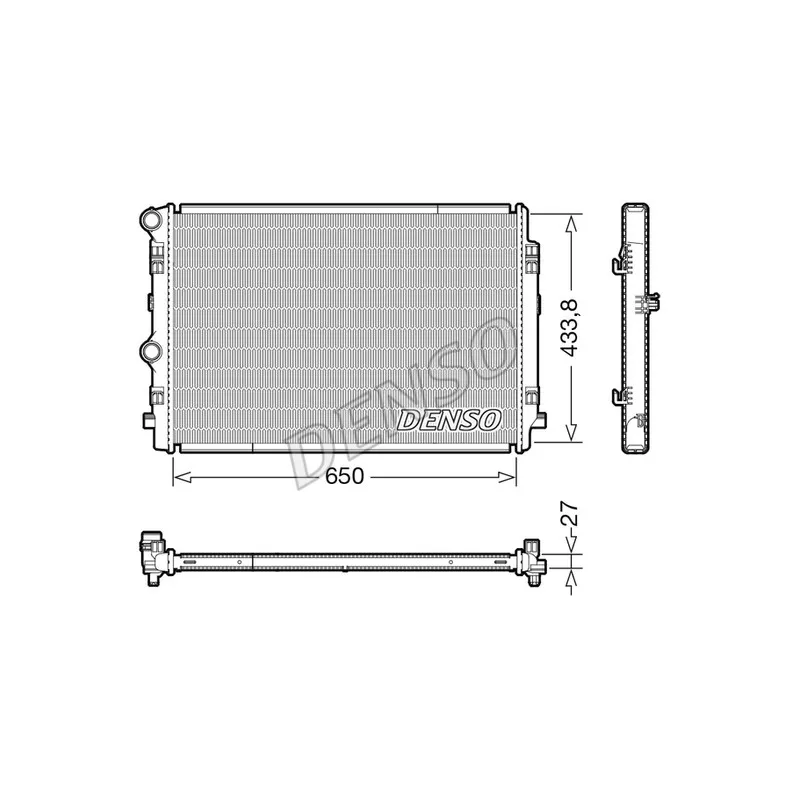 Radiateur, refroidissement du moteur DENSO DRM02044