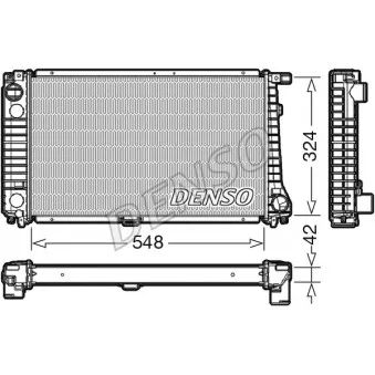 Radiateur, refroidissement du moteur DENSO DRM05016