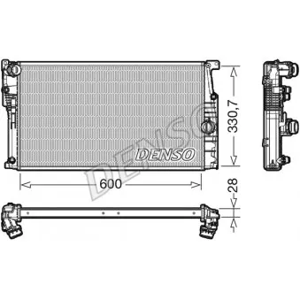 Radiateur, refroidissement du moteur DENSO DRM05120