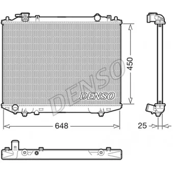 Radiateur, refroidissement du moteur DENSO