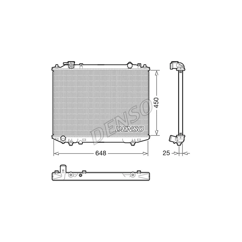 Radiateur, refroidissement du moteur DENSO DRM10117