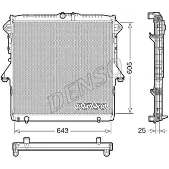 Radiateur, refroidissement du moteur DENSO