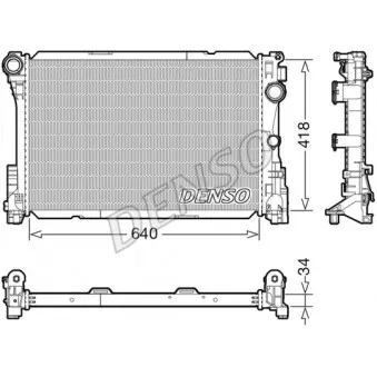 Radiateur, refroidissement du moteur DENSO DRM17115