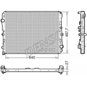 Radiateur, refroidissement du moteur DENSO DRM17116