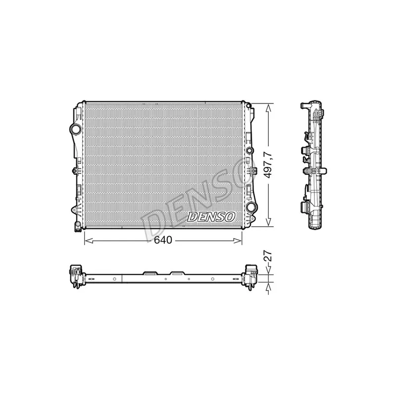 Radiateur, refroidissement du moteur DENSO DRM17116