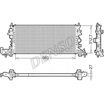 Radiateur, refroidissement du moteur DENSO DRM20118
