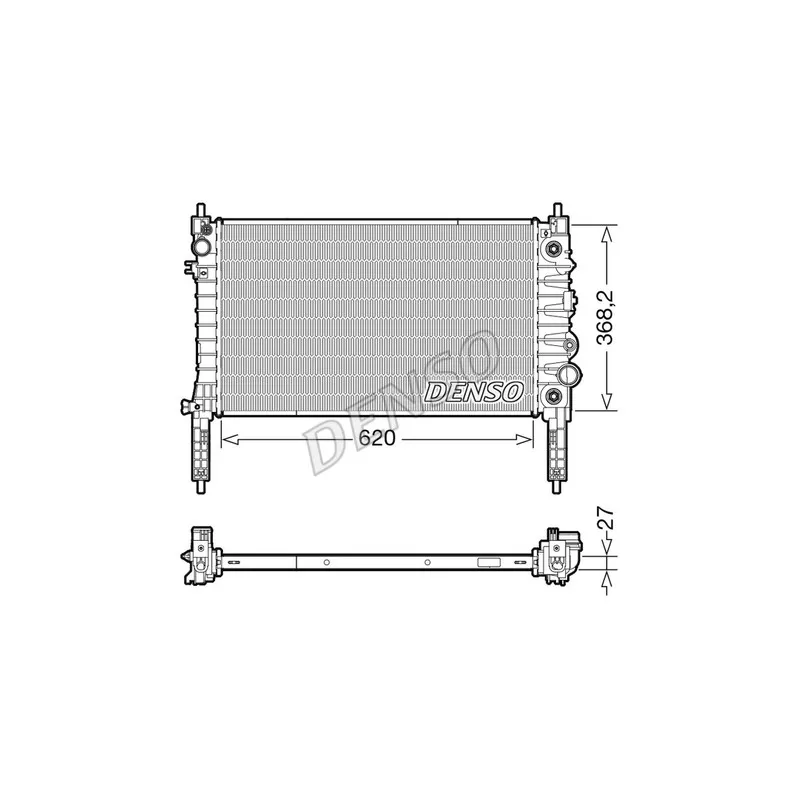 Radiateur, refroidissement du moteur DENSO DRM20119