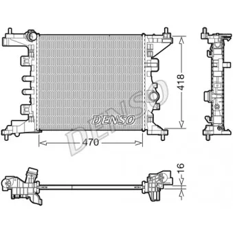 Radiateur, refroidissement du moteur DENSO