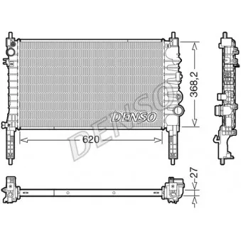 Radiateur, refroidissement du moteur DENSO DRM20122