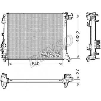 Radiateur, refroidissement du moteur DENSO