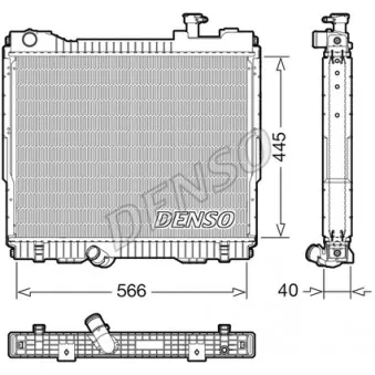 Radiateur, refroidissement du moteur DENSO