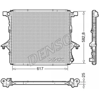 Radiateur, refroidissement du moteur DENSO DRM32052