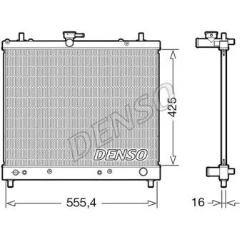 Radiateur, refroidissement du moteur DENSO DRM35006