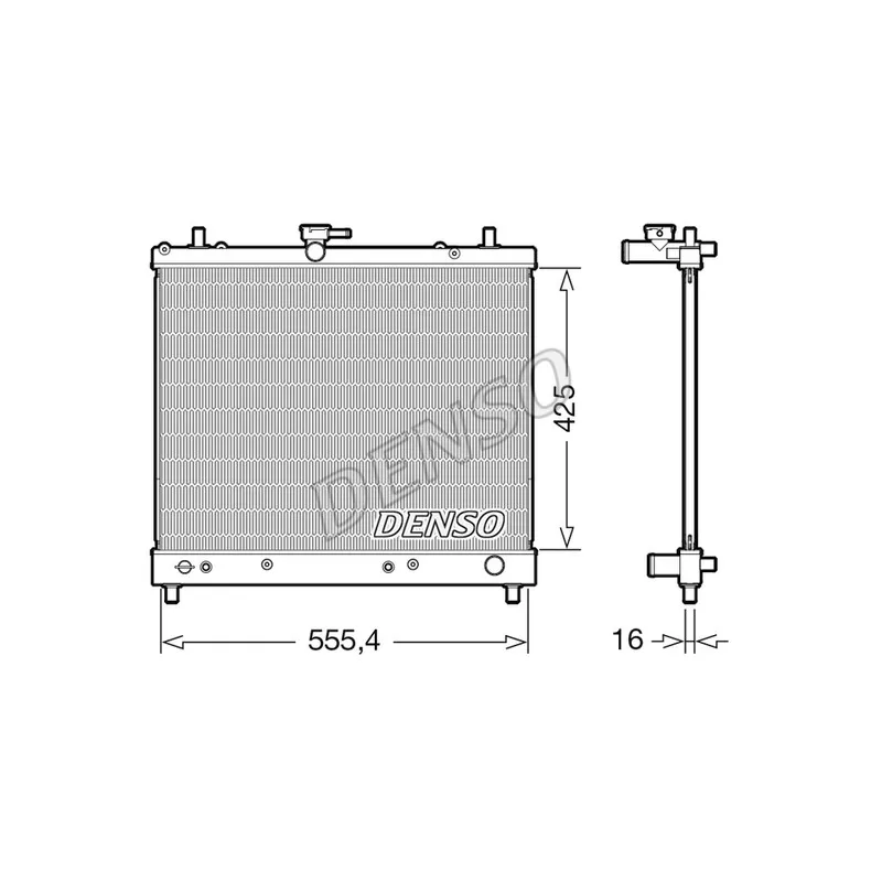 Radiateur, refroidissement du moteur DENSO DRM35006