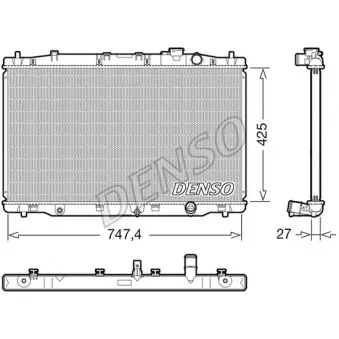 Radiateur, refroidissement du moteur DENSO