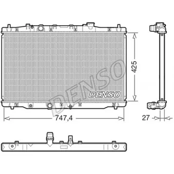 Radiateur, refroidissement du moteur DENSO DRM40054