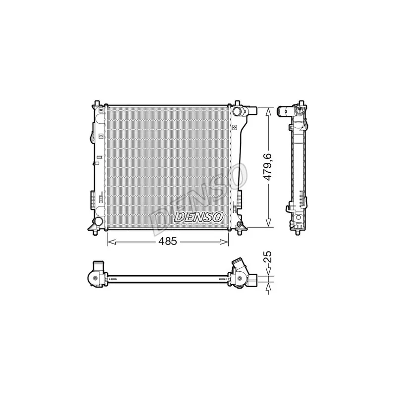 Radiateur, refroidissement du moteur DENSO DRM41020
