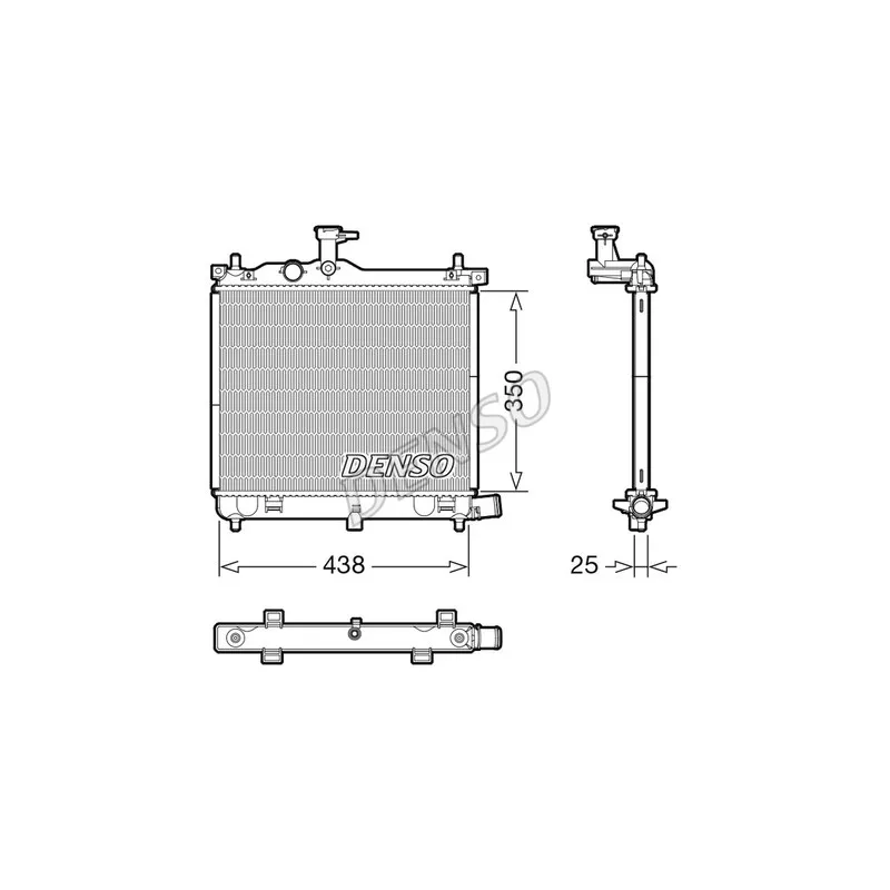 Radiateur, refroidissement du moteur DENSO DRM41021
