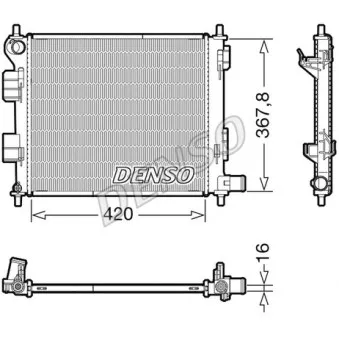 Radiateur, refroidissement du moteur DENSO DRM41022