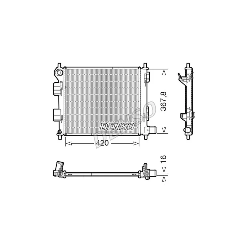 Radiateur, refroidissement du moteur DENSO DRM41022