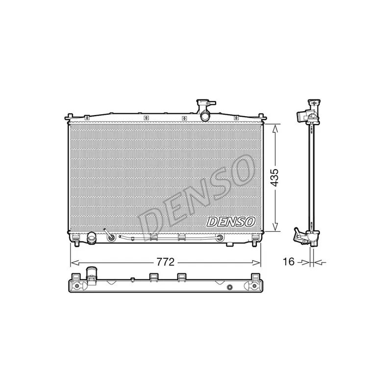Radiateur, refroidissement du moteur DENSO DRM41024