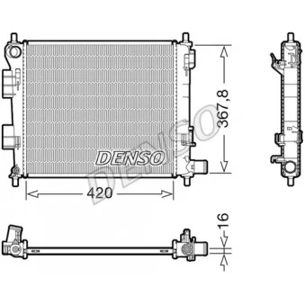 Radiateur, refroidissement du moteur DENSO DRM41025