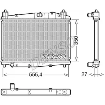 Radiateur, refroidissement du moteur DENSO DRM44046