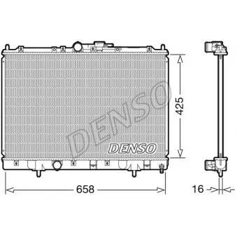 Radiateur, refroidissement du moteur DENSO DRM45051
