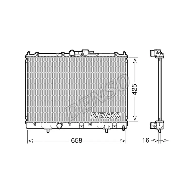 Radiateur, refroidissement du moteur DENSO DRM45051