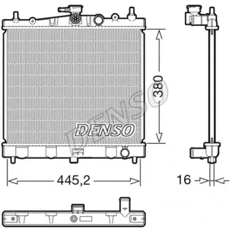 Radiateur, refroidissement du moteur DENSO DRM46067