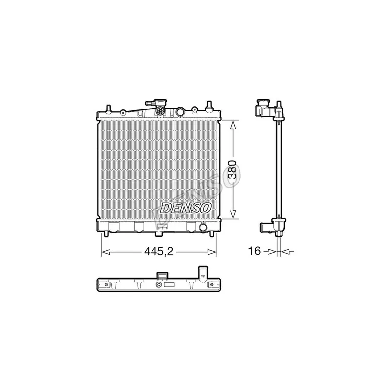 Radiateur, refroidissement du moteur DENSO DRM46067