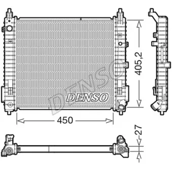 Radiateur, refroidissement du moteur DENSO DRM46071
