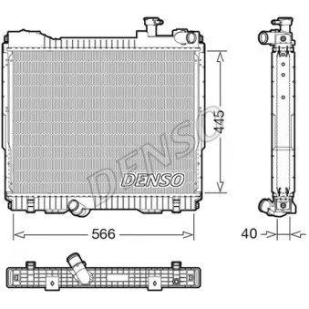 Radiateur, refroidissement du moteur DENSO DRM46074