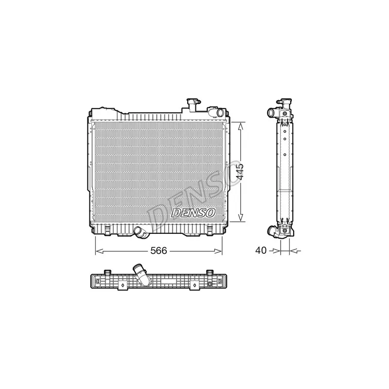 Radiateur, refroidissement du moteur DENSO DRM46074