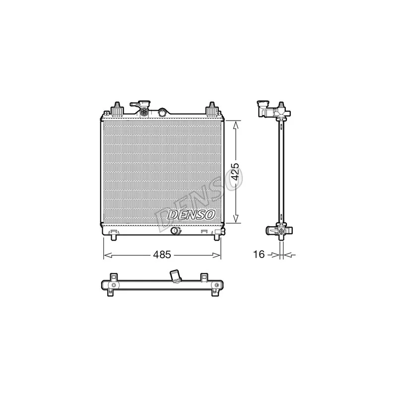 Radiateur, refroidissement du moteur DENSO DRM47042