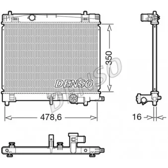 Radiateur, refroidissement du moteur DENSO DRM50137