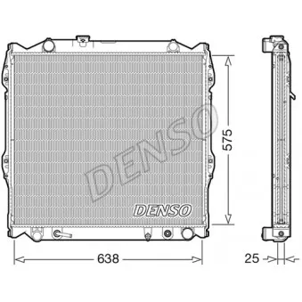 Radiateur, refroidissement du moteur DENSO DRM50138